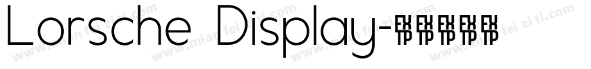 Lorsche Display字体转换
